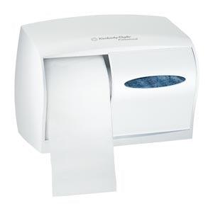 MicroBan® Dispenser, Double Roll, Pearl White, For 07001 & 04007  (DROP SHIP ONLY)