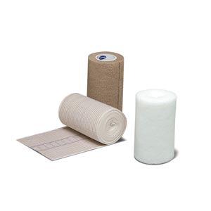 Compression Bandaging System Contains: (3) Bandages, (3) Tape Strips, Padding Bandage, 4