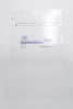 Cover, 16" x 30", Print/ Label Tear & Seal Instructions, 2.25 Mil, Clear/ Blue, LLDPE Film, Flat Pack, Heat-Seal Adhesive Strip, 250/cs