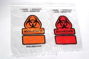 Specimen Transport Bag, Printed BIOHAZARD, 8