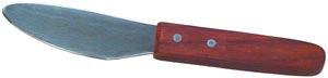Knife, Curved Blade, Stainless Steel with Wood Handle (DROP SHIP ONLY) (051108)