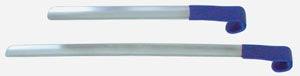 Shoehorn, Stainless Steel, Curved, Vinyl Grip, X-Long, 18
