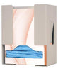 Gown Dispenser, Universal Boxed (Thumbs-up), Holds a Variety of Boxed Disposable Isolation Gowns, Keyholes For Wall Mounting, Quartz ABS Plastic, 7 15/16"W x 9 7/8"H x 4 15/16"D (Made in USA)