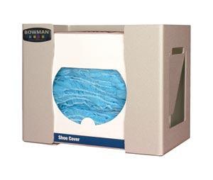 Protection Dispenser, Universal Boxed (Shoe Cover/Cap/Other), Holds a Variety of box sizes, Keyholes For Wall Mounting, Quartz ABS Plastic, 12¼