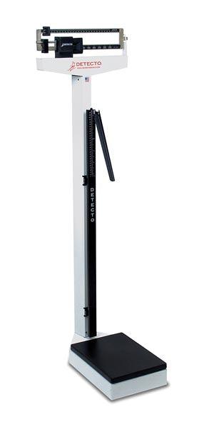 Physician's Scale, Stainless Steel, Weigh Beam, 400 lb X 4 Oz, Height Rod (DROP SHIP ONLY)