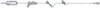 Adult Basic IV Set, 83" Length, 15 Drops/mL, 17 mL Priming Volume, Non-Vented, Roller Clamp, 1 Pre-Pierced Y Site,1 AMSafe® Needle-Free Y Site, Rotating Male Luer Lock, PE Poly Pouch, 50/cs