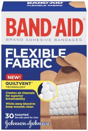 Flexible Fabric Adhesive Bandages, Assorted, 30/bx, 24 bx/cs