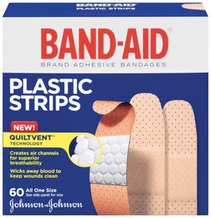 Plastic Adhesive Bandages, ¾