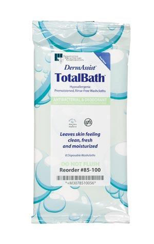 Bath Cloth, Standard Weight, Antibacterial, Deodorant, Clean Scent, Moisturizing, 8/pk, 30 pk/cs