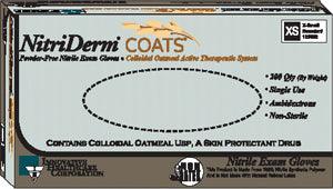 Gloves, Medium, Exam, Nitrile, Non-Sterile, PF, Colloidal Oatmeal, Therapeutic, 200/bx, 10 bx/cs