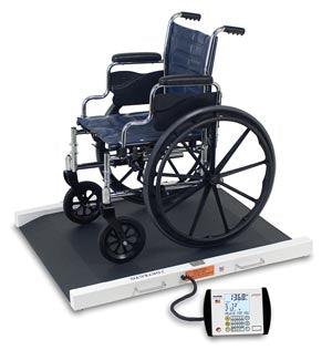 Wheelchair Scale, Portable, Digital, 1000 lb x .2 lb / 450 kg x .1 kg, 32x36 Platform (DROP SHIP ONLY)