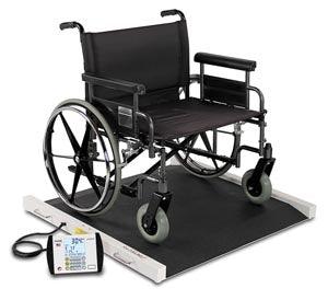 Wheelchair Scale, Portable, Digital, 1000 lb x .2 lb / 450 kg x .1 kg, 40x30 Platform (DROP SHIP ONLY)