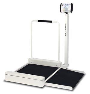 Wheelchair Scale, Stationary, Digital, 800 lb x .2 lb / 360 kg x .1 kg (DROP SHIP ONLY)