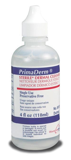 Dermal Wound Cleanser, 4.15 oz Squirt Top Bottle, Sterile, 12/cs