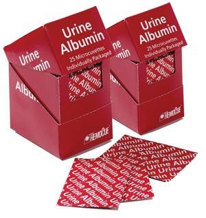 Urine Albumin Microcuvettes, Individually Packaged (Perishable product; must be refrigerated; non-returnable), 50/bx (Ships on ice)
