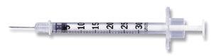 Insulin Syringe w/Ultra-Fine™ Needle, 31G x 5/16