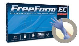Exam Gloves, Nitrile Extended Cuff, PF, Latex-Free, Textured Fingers, Blue, XX-Large, 50/bx, 10 bx/cs