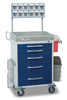 Loaded Detecto Rescue Series Anesthesiology Medical Cart, 5 Blue Drawers (DROP SHIP ONLY)