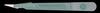 Scalpel, Stainless Steel, Size 11, Green Handle, Disposable, Sterile, 10/bx (DROP SHIP ONLY)