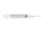 Safety Syringe, Detachable Needle, 3mL, 23G x 1", 100/bx