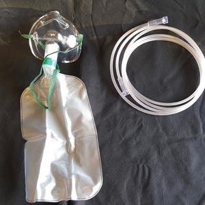 Oxygen Mask, Partial Non-Rebreather w/bag, Adult, Standard, 7' Star Tubing, 50/cs (Rx - A Valid Medical Device License at Time of Purchase is Required for this Item) (US Only, Excluding IN and ND) (Item is Non-Returnable)