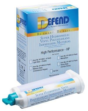 Vinyl Polysiloxane Impression Material, Light Body Regular Set, 50 ML cartridges, 20pk/cs