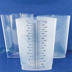 Triangular Graduate, Polypropylene, Graduated, Black Print, Translucent, 10/slv, 20 slv/cs (25 cs/plt)