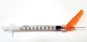 Safety Syringe (1 mL) w/ Safety Needle (25G x 5/8