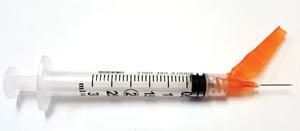 Safety Syringe (3 mL) w/ Safety Needle (25G x 5/8