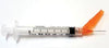 Safety Syringe (3 mL) w/ Safety Needle (25G x 5/8"), 50/bx, 8 bx/cs