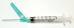 Safety Syringe (3 mL) w/ Safety Needle (21G x 1½