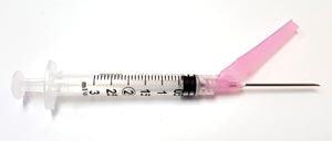 Safety Syringe (3 mL) w/ Safety Needle (18G x 1½