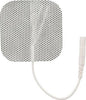 Electrode, 2" x 2" Square, White Cloth, Latex Free, 4/pk (092785)
