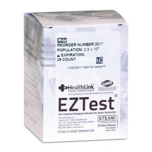 EZTest™ Steam, Plastic vial, 25/bx