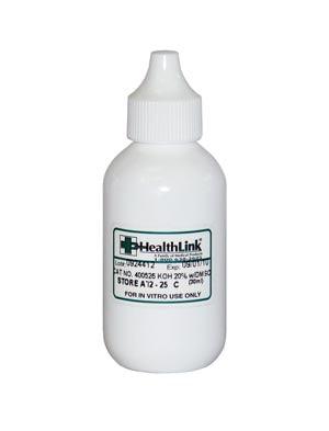 Potassium Hydroxide, 20% with DMSO, Dropper Bottle, 30mL (Item is Non-Returnable)  (Item is considered HAZMAT and cannot ship via Air or to AK, GU, HI, PR, VI)