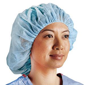 Comfort Bouffant Cap, Large, 24, Blue, 75/bx, 10 bx/cs(On Vendor Allocation - Availibility May Be Limited)