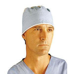 Surgeon's Cap, with Ties, Blue, 100/bx, 6 bx/cs