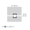 Refractive Drape, 16 x 10.75, Sterile, 10/cs