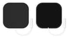 2" x 2" (5cm x 5cm) Square, Black Top,  8/pk, 10 pk/bg, 1 bg/cs (To Be DISCONTINUED)
