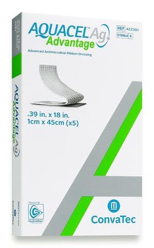 Ag Advantage, Enhanced Hydrofiber with Silver, Non-Adhesive, .39