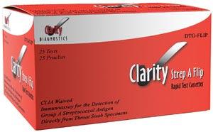 Clarirty Strep A Flip Cassette, Waived 25/bx