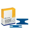 Fabric Knuckle Bandages, Blue Metal Detectable, 25/bx (DROP SHIP ONLY - $150 Minimum Order)