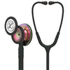 Stethoscope, Rainbow-Finish Chestpiece, Black Tubing, 27"