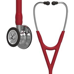 Stethoscope, Mirror Finish Chestpiece, Burgundy Tube, 27