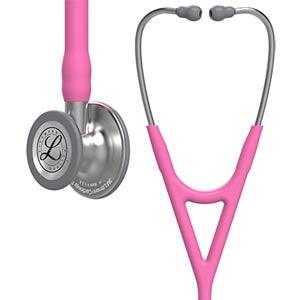 Stethoscope, Standard Finish Chestpiece, Rose Pink Tube, 27