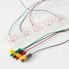 Pre-Wired Monitoring Electrode with Clear Tape, 1.57" x 1" (4cm x 2.6cm), 48" Leadwire Length, 5/bg, 100 bg/cs