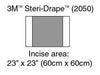 Incise Drape, Overall 35" x 23", Incise 23" x 23", 10/bx, 4 bx/cs