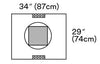 Cesarean-Section with Incise Pouch, 35" x 30", 10/bx, 4 bx/cs