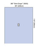 Steri-Drapeâ„¢ Adhesive Aperture Drape, 90" x 118", Absorbent Impervious Material, Oval Adhesive Aperture, 10/bx, 2 bx/cs