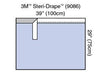 Steri-Drapeâ„¢ Adhesive Towel Drape, 39" x 29", Absorbent Impervious Material, 40/bx, 4 bx/cs